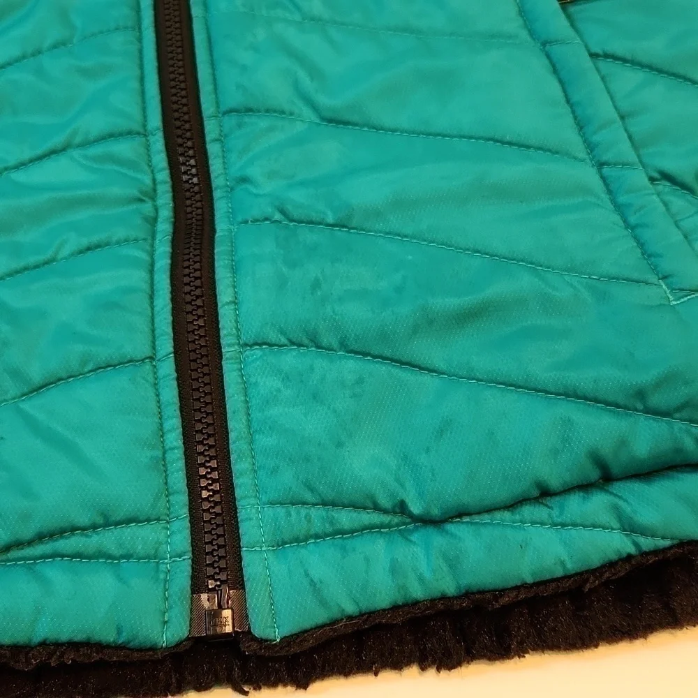 The North Face Mossbud Reversible Quilted Down Jacket Women's Sz S/P NICE!